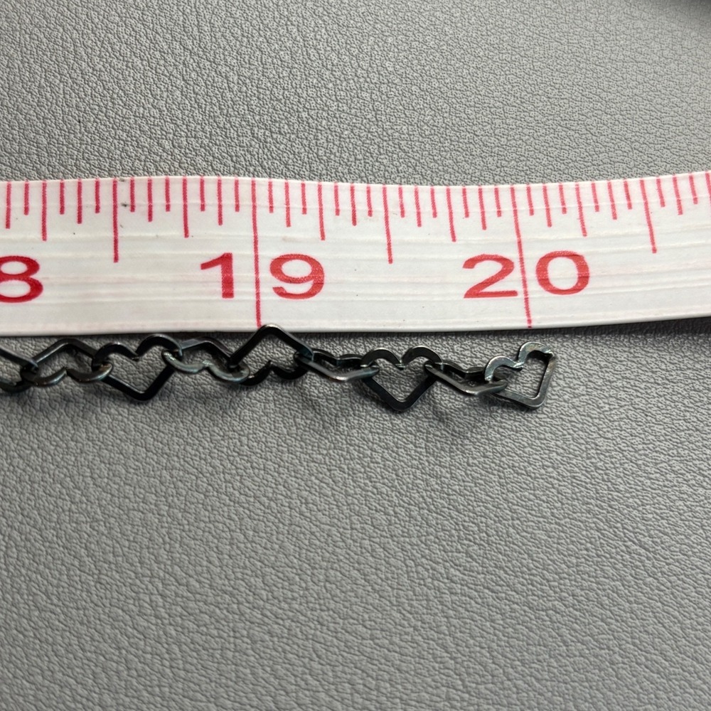 Milor Sterling Open Heart Link Necklace 20" - Picture 5 of 5